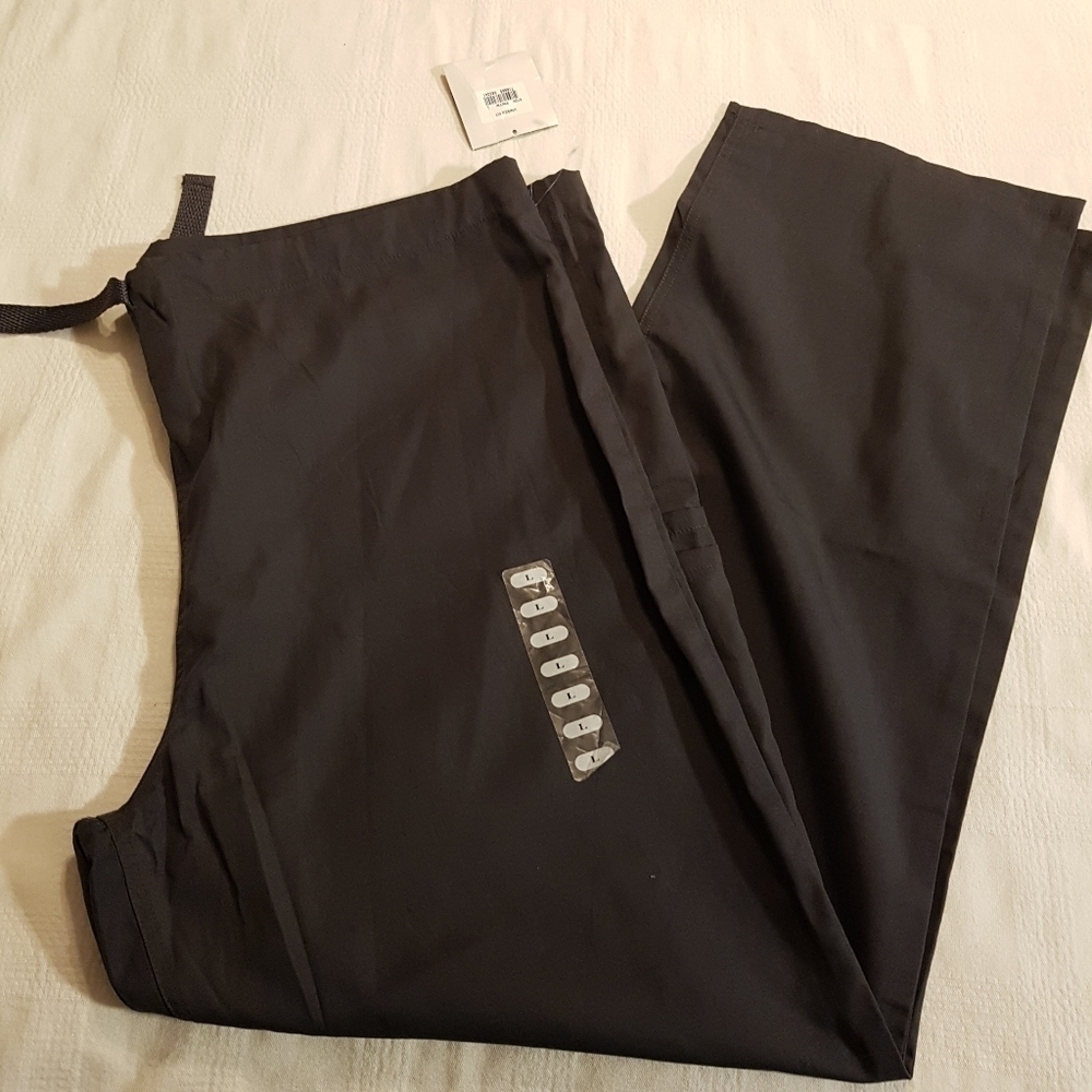 Cherokee men's Large pewter scrub pants unisex fit, NWT